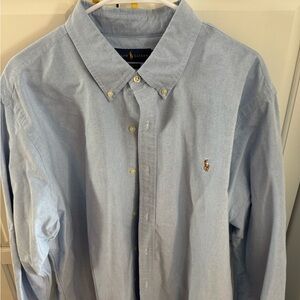 Ralph Lauren Men's Sky Blue Button Down Shirt